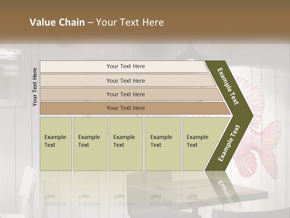 A Picture Of A Fish On A Wall PowerPoint Template