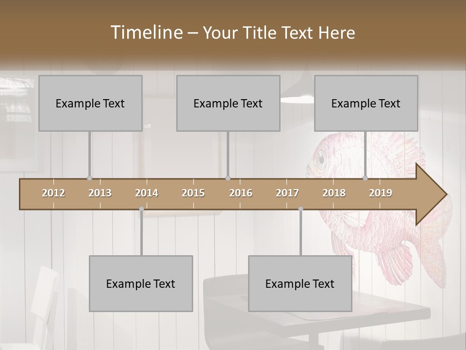 A Picture Of A Fish On A Wall PowerPoint Template