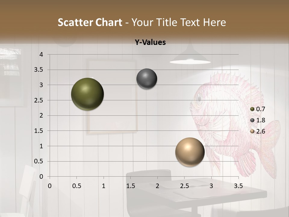 A Picture Of A Fish On A Wall PowerPoint Template