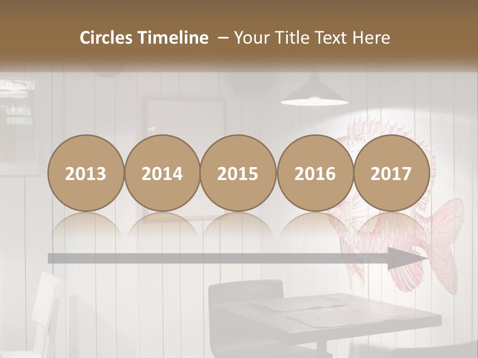 A Picture Of A Fish On A Wall PowerPoint Template