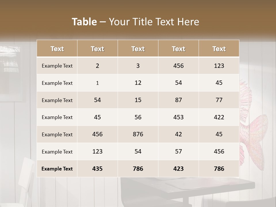 A Picture Of A Fish On A Wall PowerPoint Template