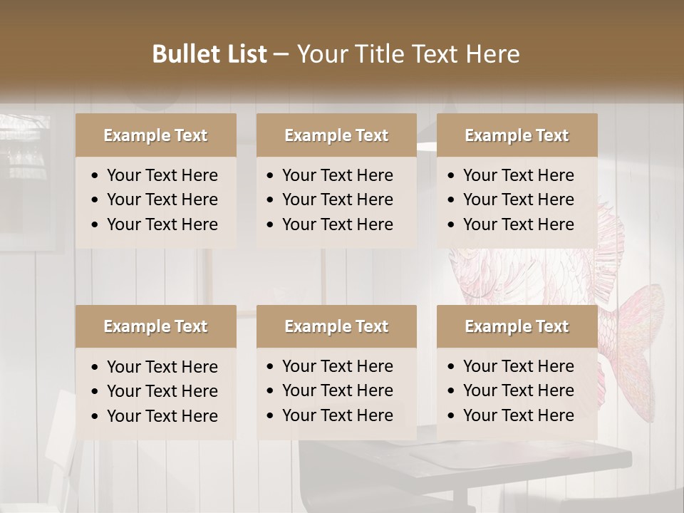 A Picture Of A Fish On A Wall PowerPoint Template