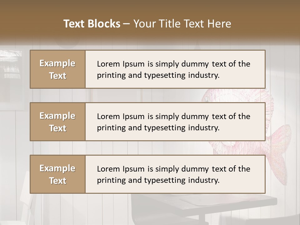 A Picture Of A Fish On A Wall PowerPoint Template