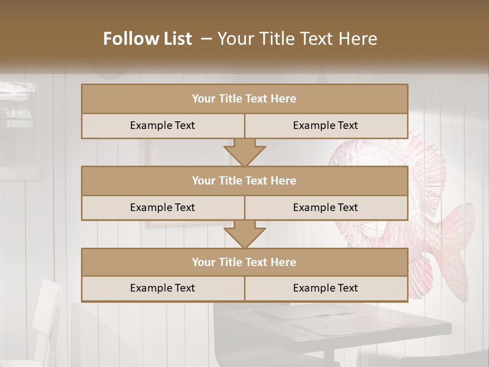 A Picture Of A Fish On A Wall PowerPoint Template