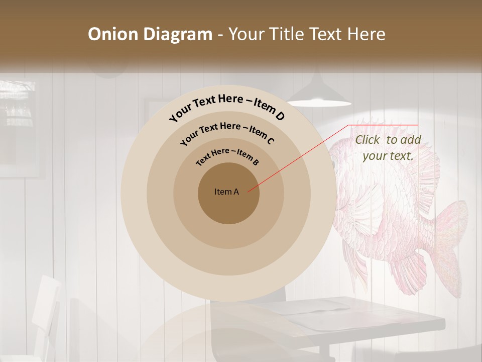 A Picture Of A Fish On A Wall PowerPoint Template