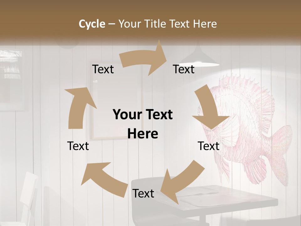 A Picture Of A Fish On A Wall PowerPoint Template