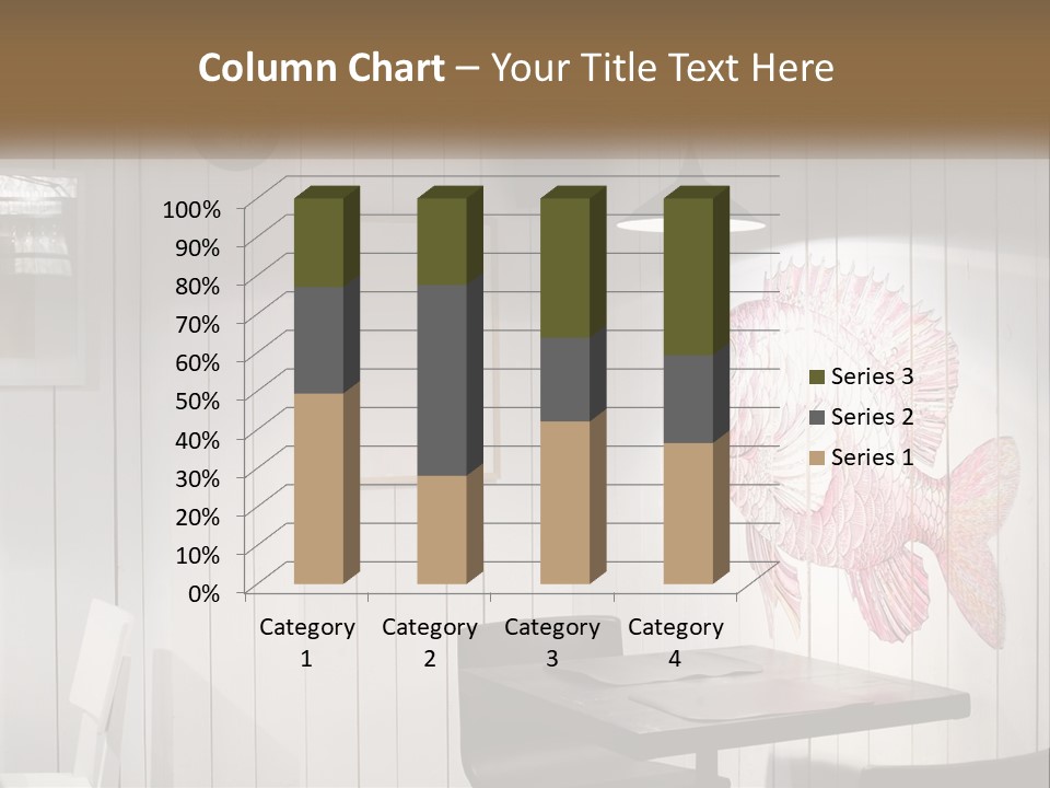 A Picture Of A Fish On A Wall PowerPoint Template