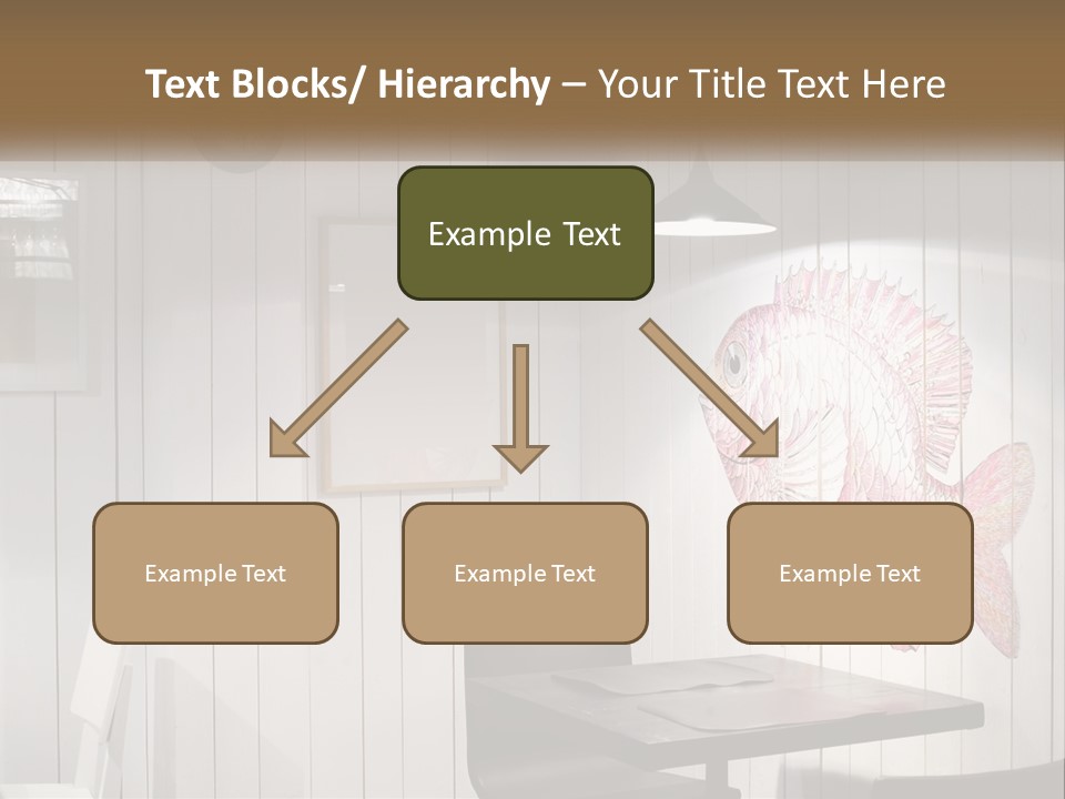 A Picture Of A Fish On A Wall PowerPoint Template