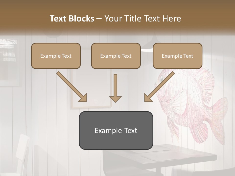 A Picture Of A Fish On A Wall PowerPoint Template