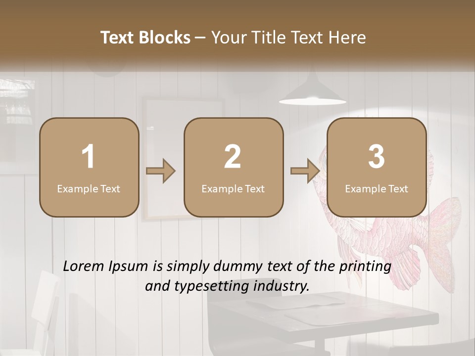 A Picture Of A Fish On A Wall PowerPoint Template