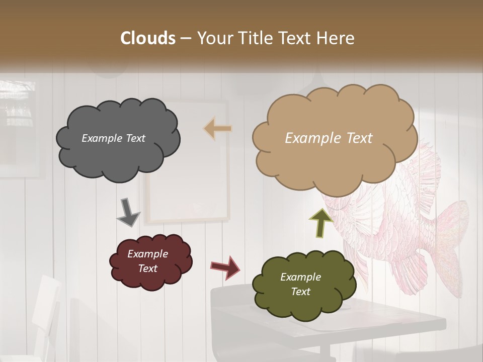 A Picture Of A Fish On A Wall PowerPoint Template