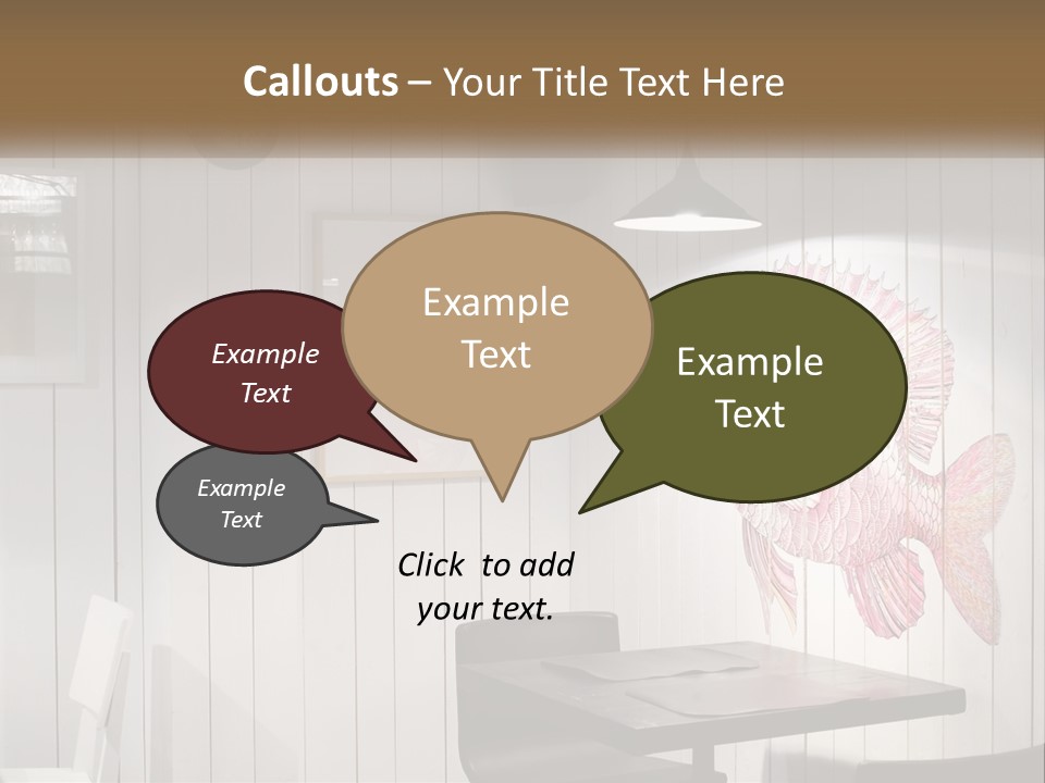 A Picture Of A Fish On A Wall PowerPoint Template