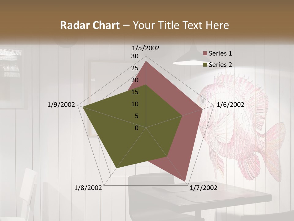 A Picture Of A Fish On A Wall PowerPoint Template