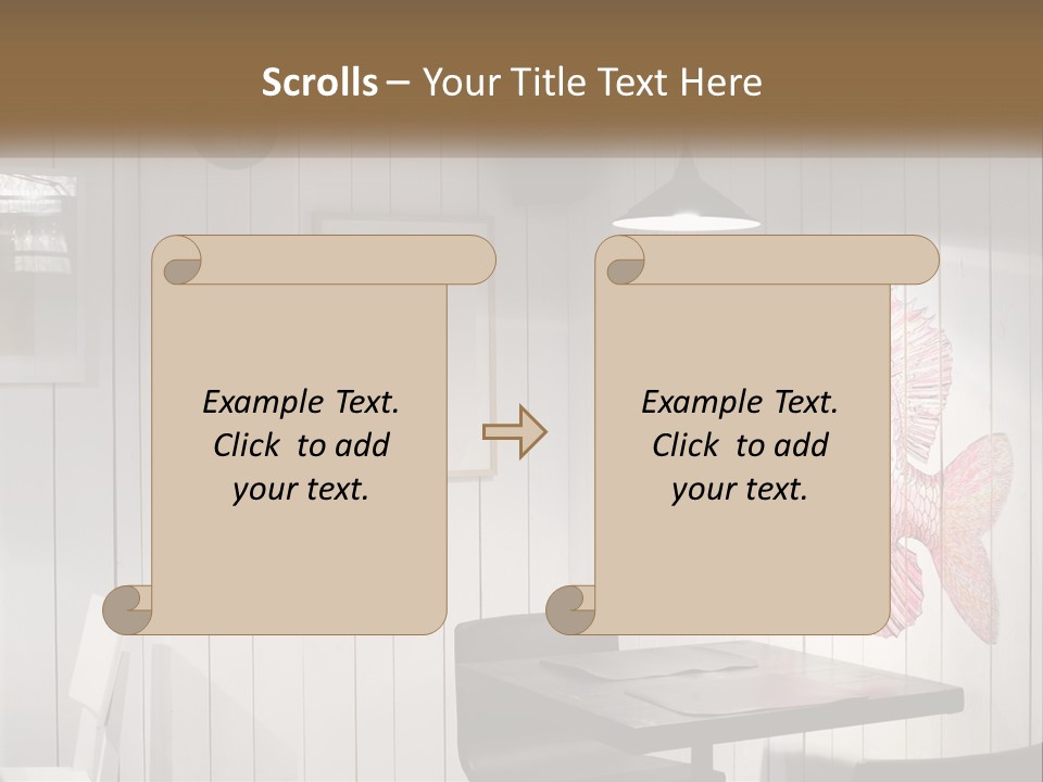 A Picture Of A Fish On A Wall PowerPoint Template