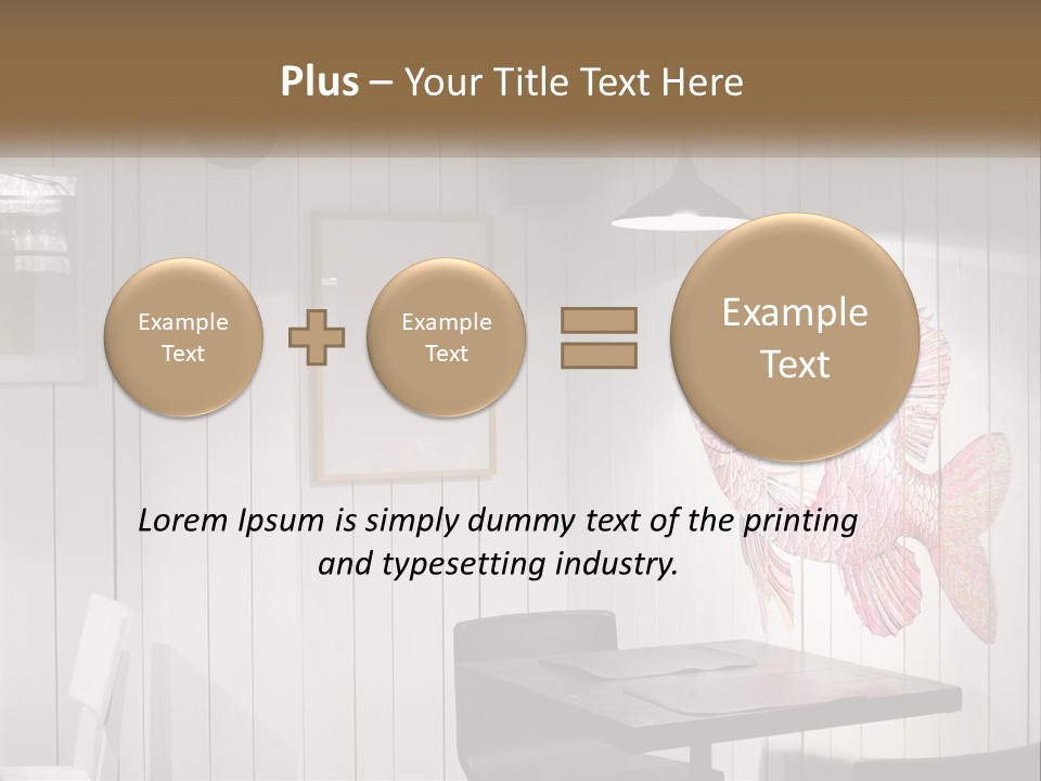 A Picture Of A Fish On A Wall PowerPoint Template