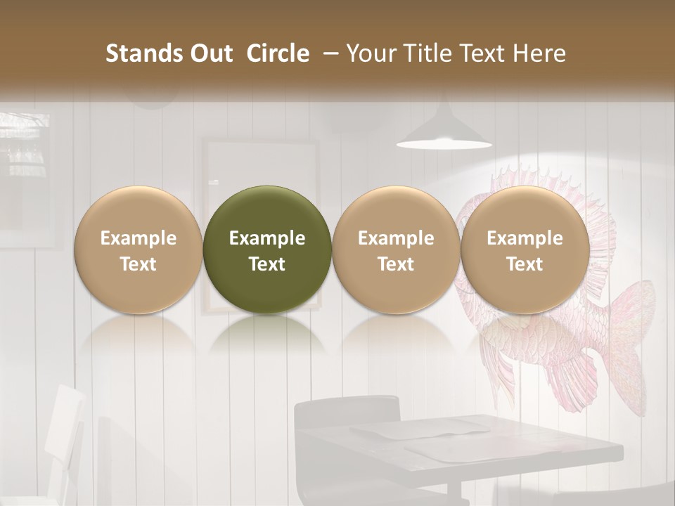 A Picture Of A Fish On A Wall PowerPoint Template