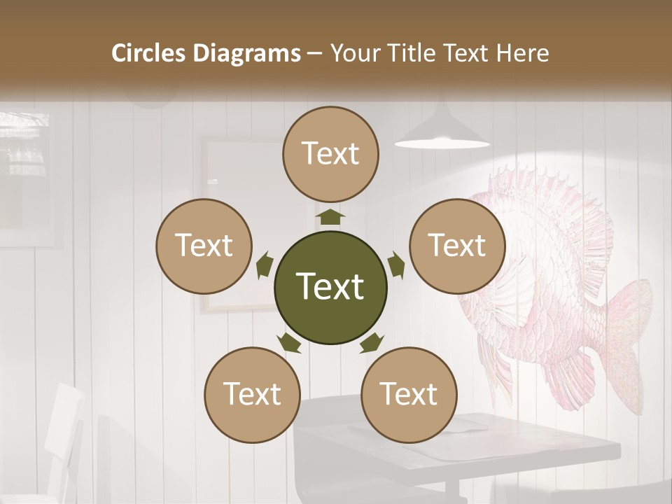 A Picture Of A Fish On A Wall PowerPoint Template