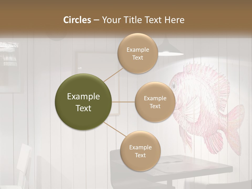 A Picture Of A Fish On A Wall PowerPoint Template