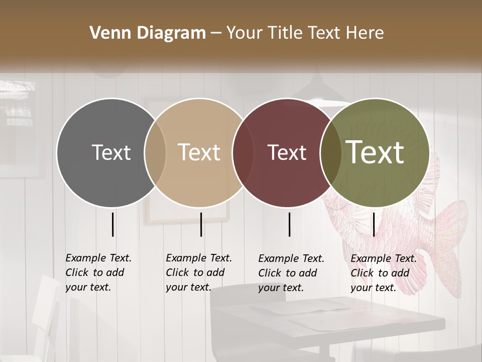 A Picture Of A Fish On A Wall PowerPoint Template