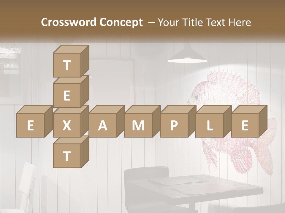 A Picture Of A Fish On A Wall PowerPoint Template