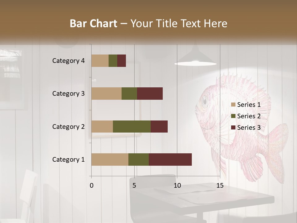 A Picture Of A Fish On A Wall PowerPoint Template