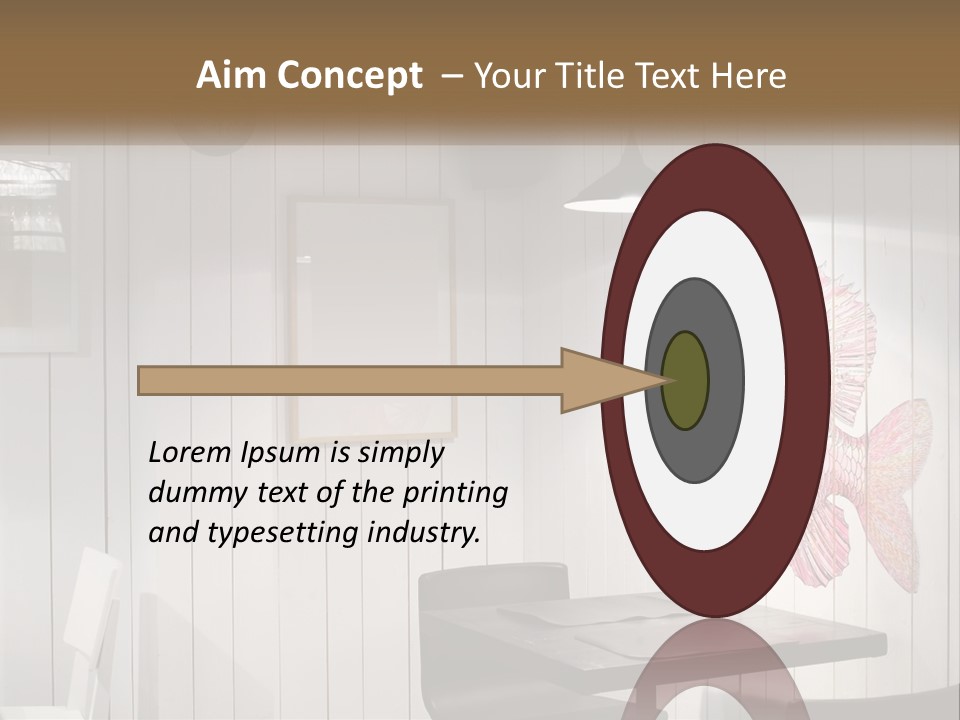 A Picture Of A Fish On A Wall PowerPoint Template