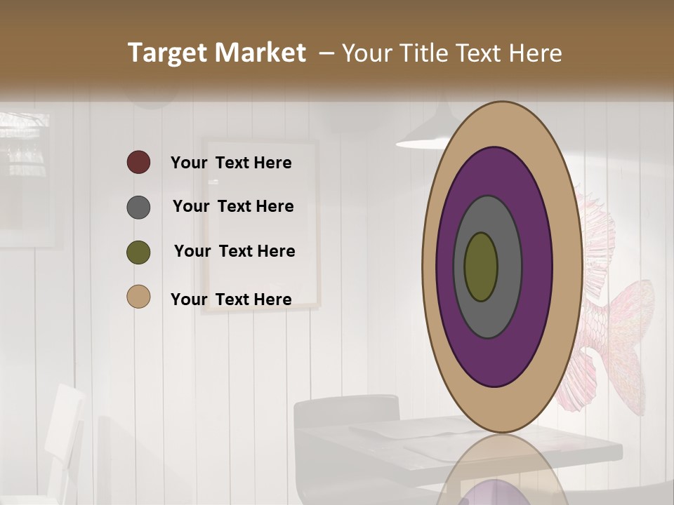 A Picture Of A Fish On A Wall PowerPoint Template