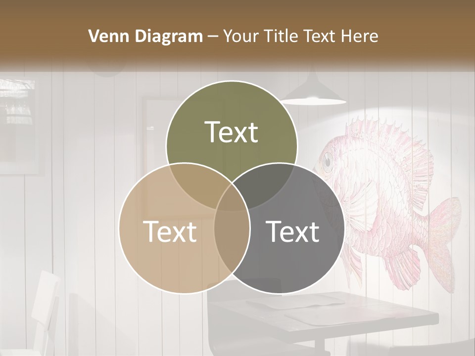 A Picture Of A Fish On A Wall PowerPoint Template