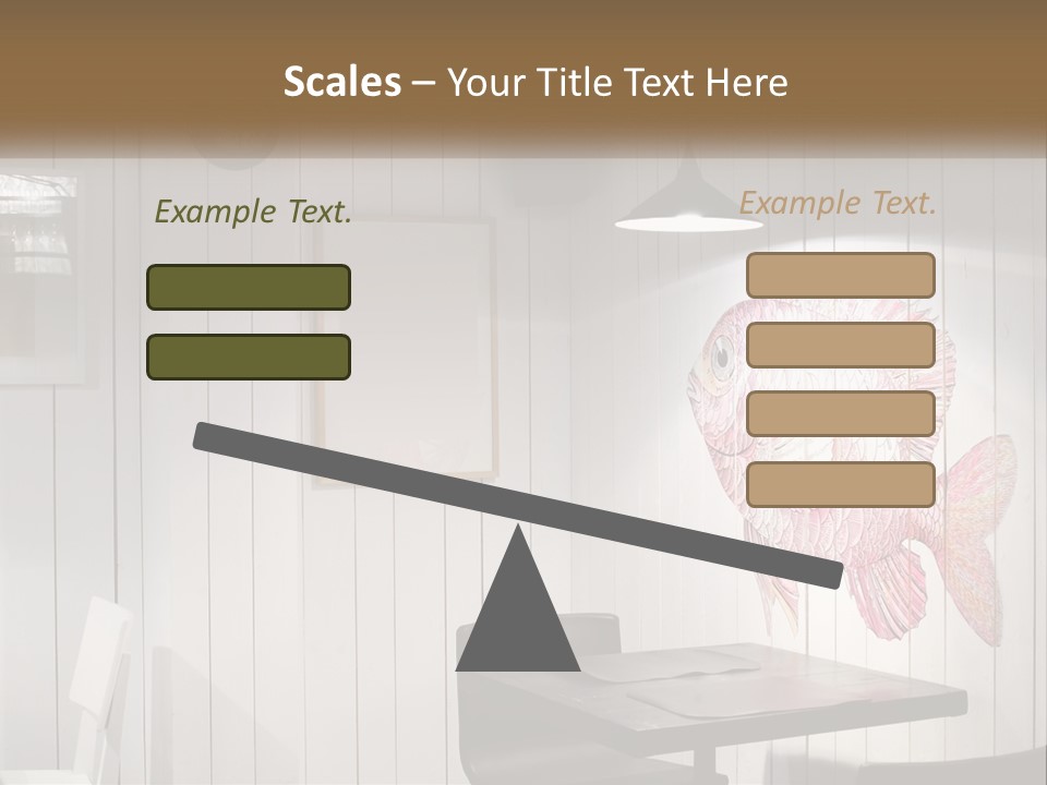 A Picture Of A Fish On A Wall PowerPoint Template