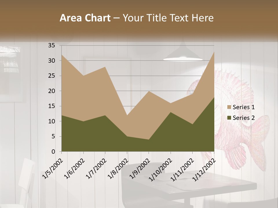 A Picture Of A Fish On A Wall PowerPoint Template