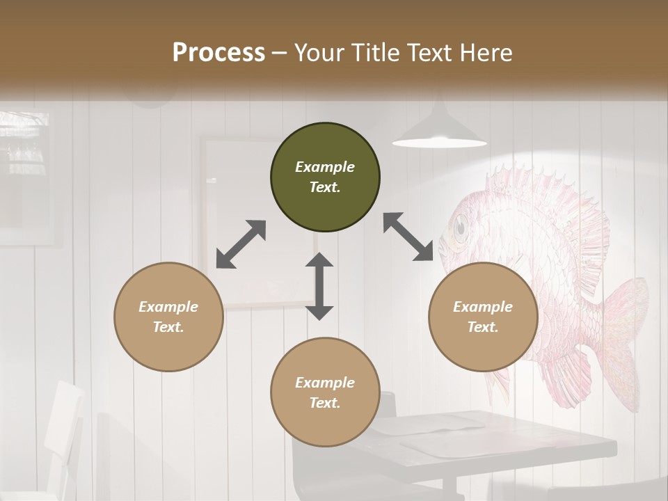 A Picture Of A Fish On A Wall PowerPoint Template