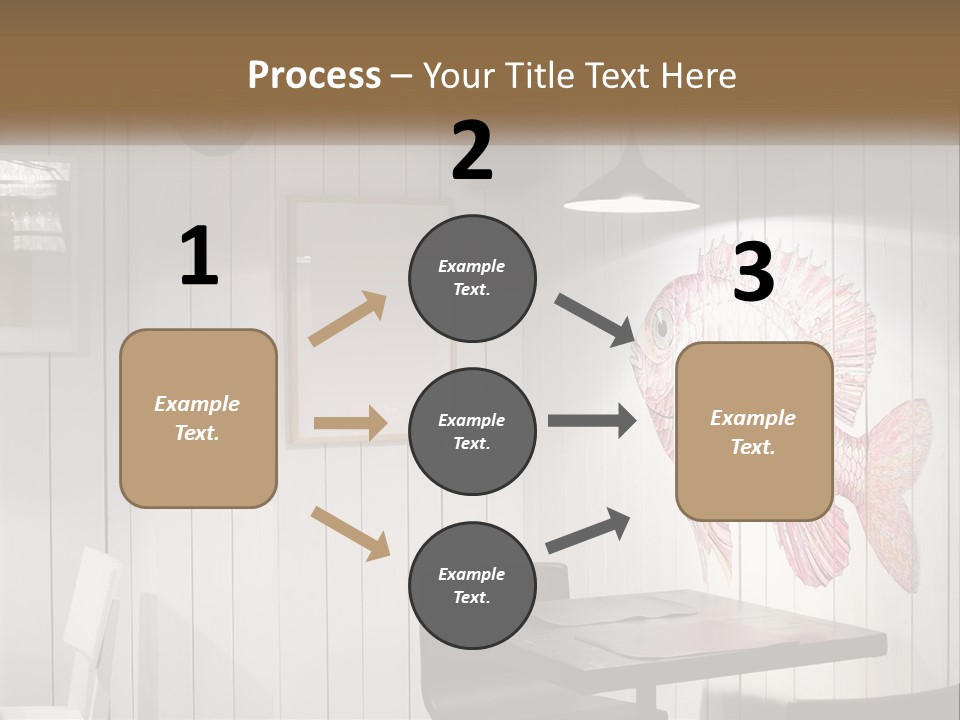 A Picture Of A Fish On A Wall PowerPoint Template