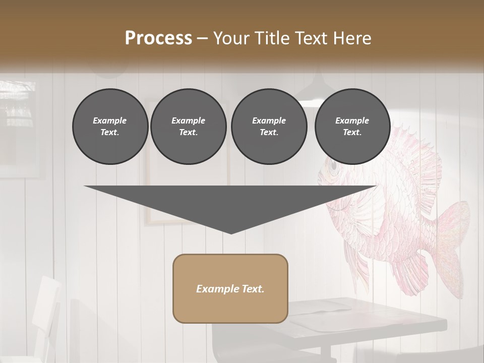 A Picture Of A Fish On A Wall PowerPoint Template