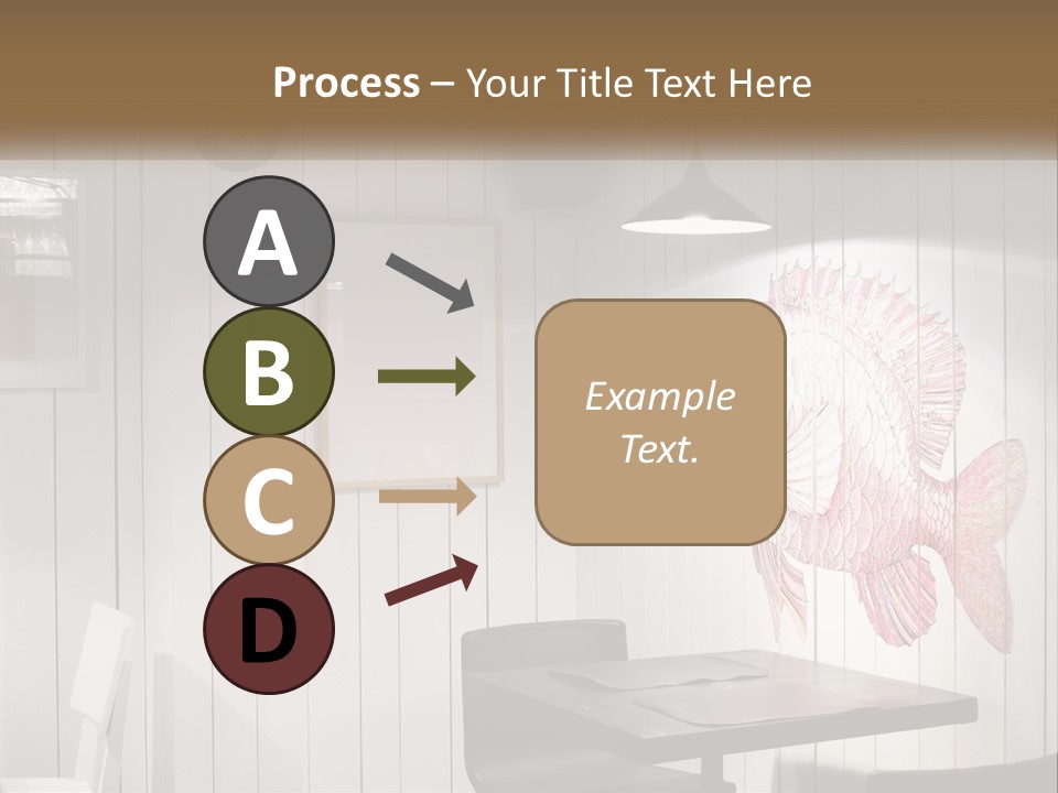 A Picture Of A Fish On A Wall PowerPoint Template