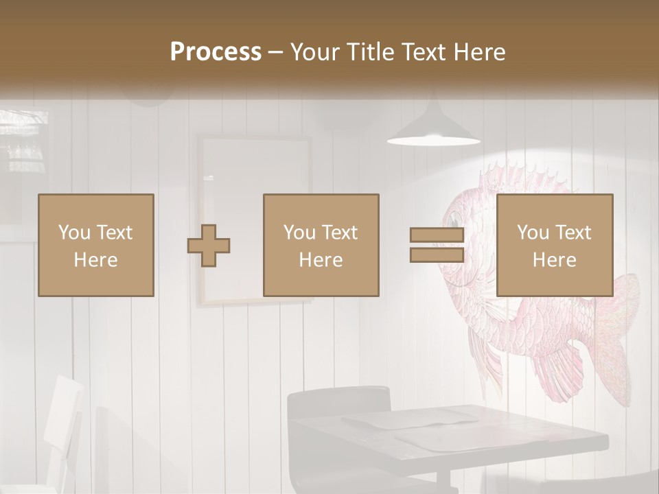 A Picture Of A Fish On A Wall PowerPoint Template