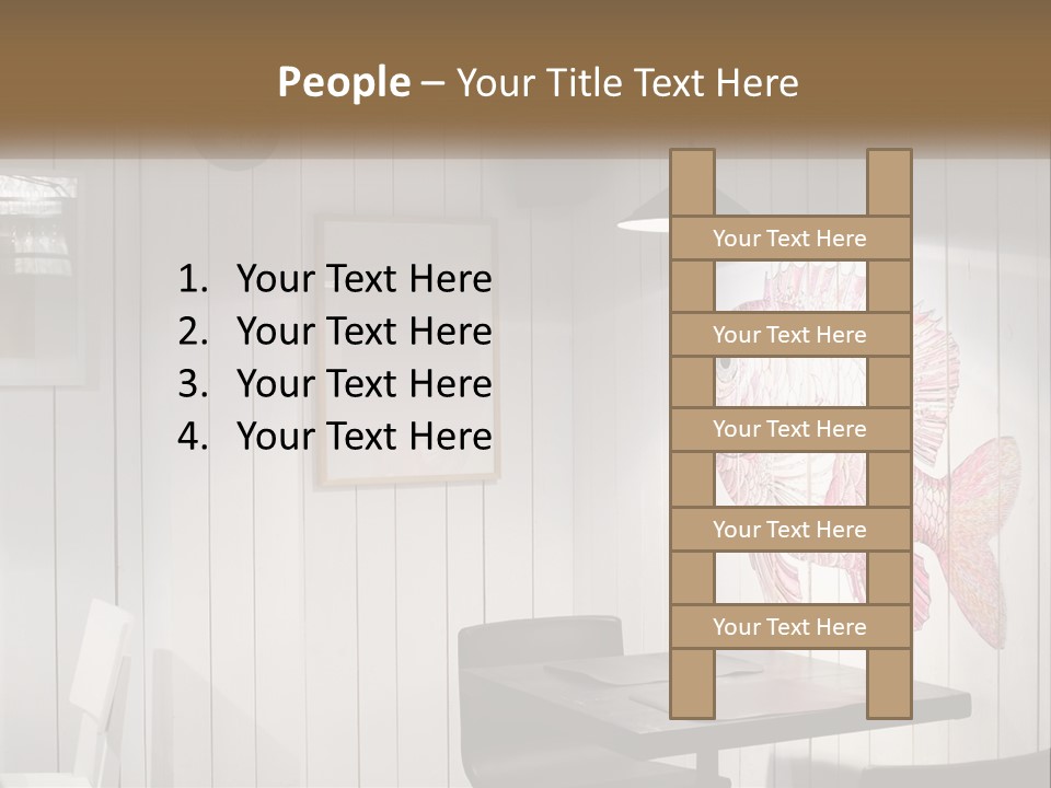 A Picture Of A Fish On A Wall PowerPoint Template