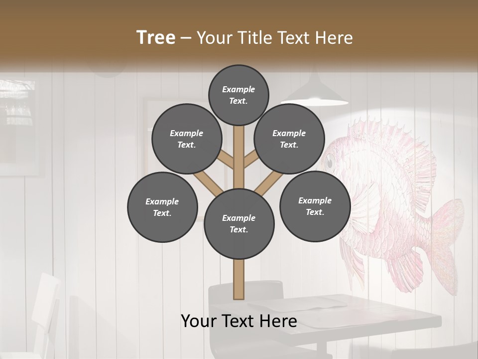 A Picture Of A Fish On A Wall PowerPoint Template