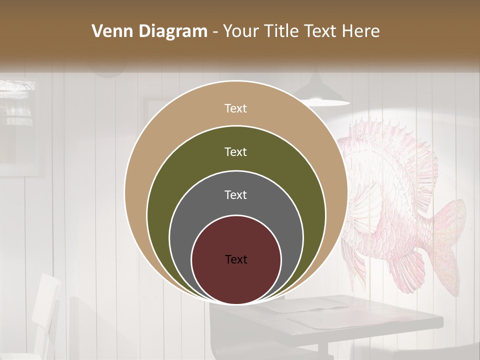 A Picture Of A Fish On A Wall PowerPoint Template