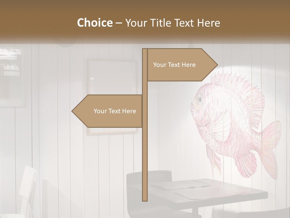 A Picture Of A Fish On A Wall PowerPoint Template