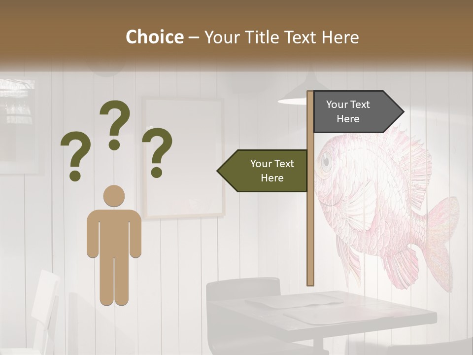 A Picture Of A Fish On A Wall PowerPoint Template