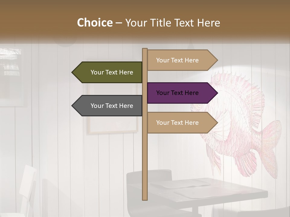 A Picture Of A Fish On A Wall PowerPoint Template