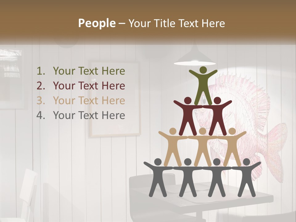 A Picture Of A Fish On A Wall PowerPoint Template