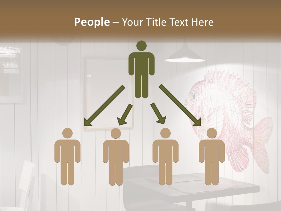 A Picture Of A Fish On A Wall PowerPoint Template