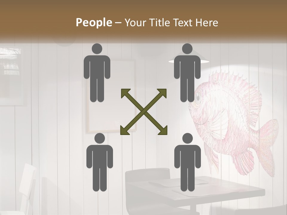 A Picture Of A Fish On A Wall PowerPoint Template