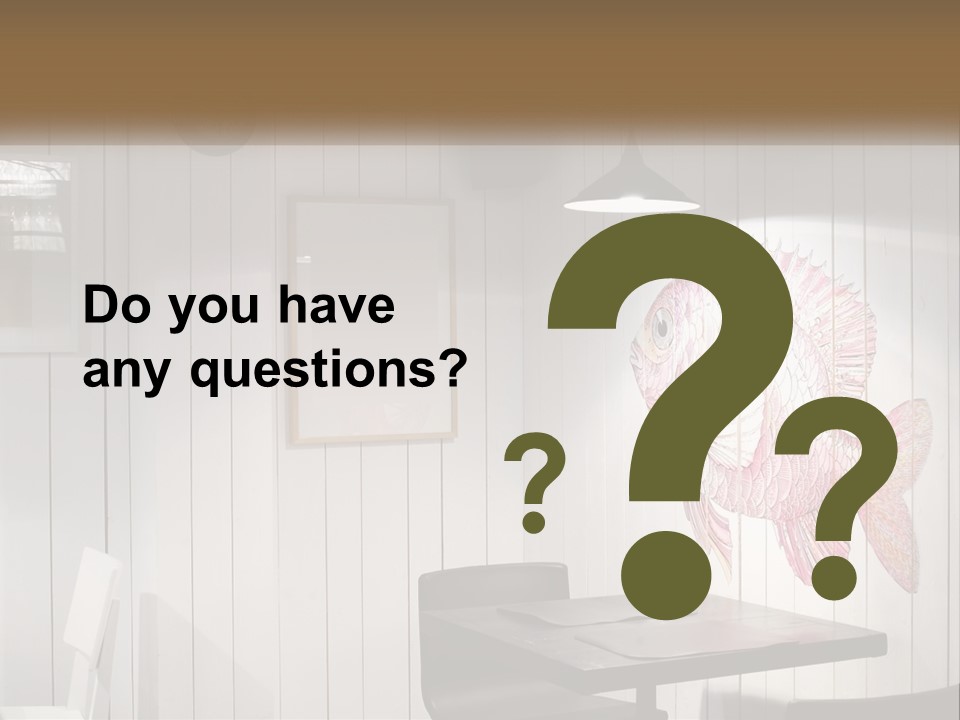 A Picture Of A Fish On A Wall PowerPoint Template