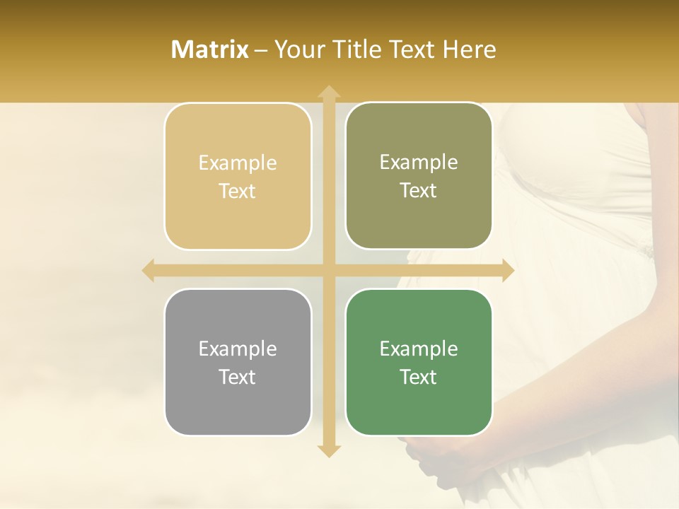 A Pregnant Woman Standing In Front Of A Body Of Water PowerPoint Template