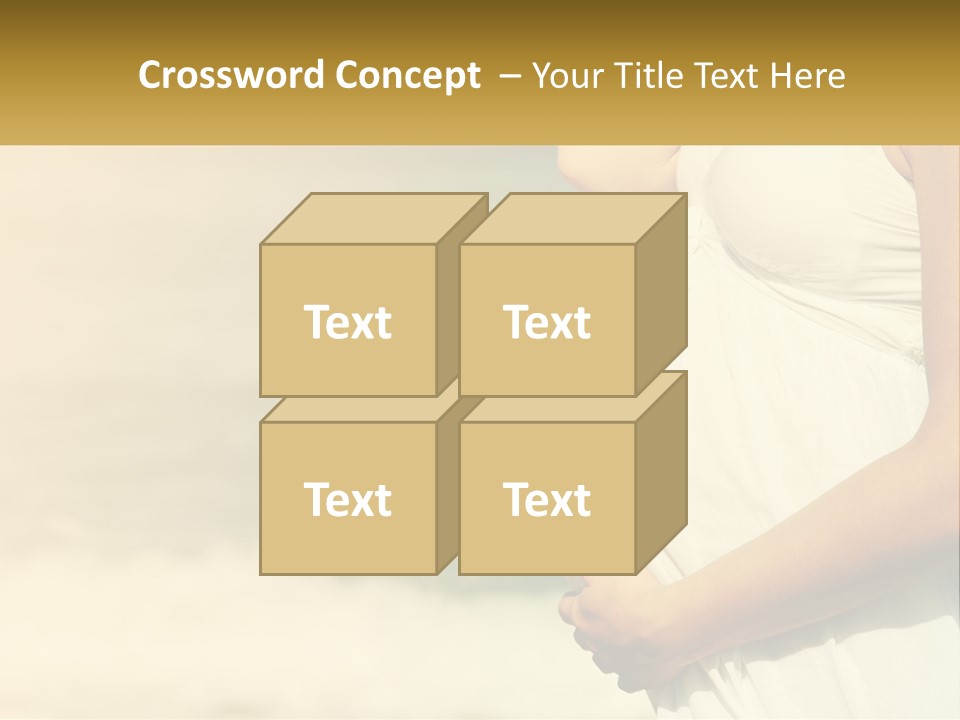 A Pregnant Woman Standing In Front Of A Body Of Water PowerPoint Template