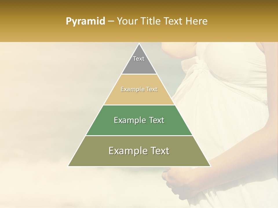 A Pregnant Woman Standing In Front Of A Body Of Water PowerPoint Template