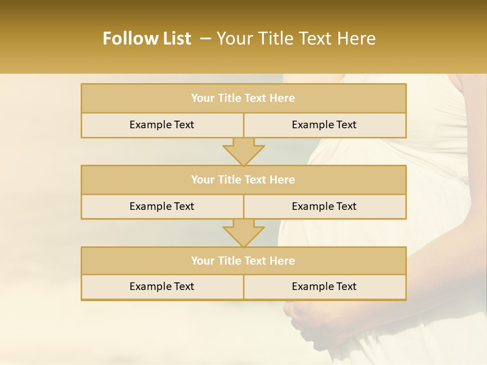 A Pregnant Woman Standing In Front Of A Body Of Water PowerPoint Template