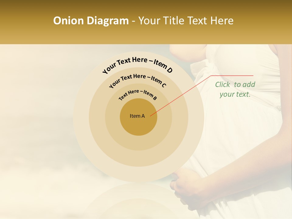 A Pregnant Woman Standing In Front Of A Body Of Water PowerPoint Template